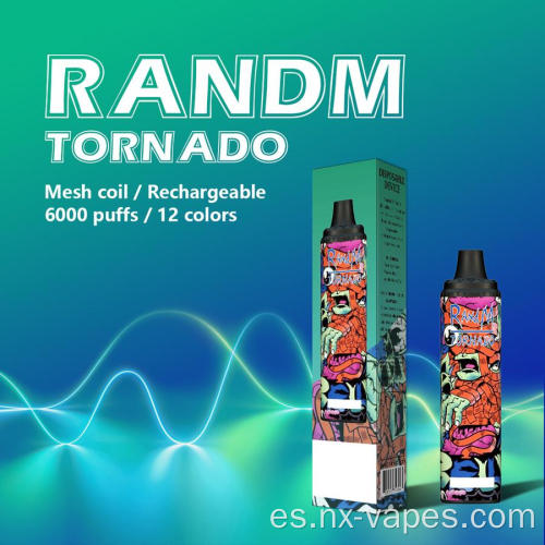 R y M Tornado 6000 kit desechable